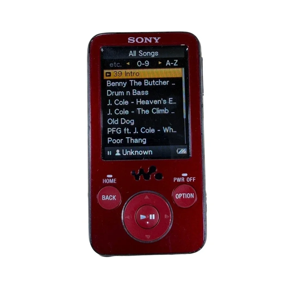 Sony Walkman NWZ-E436F RED ( 4 GB ) Digital Media Player MP3, MP4, Tested Works!